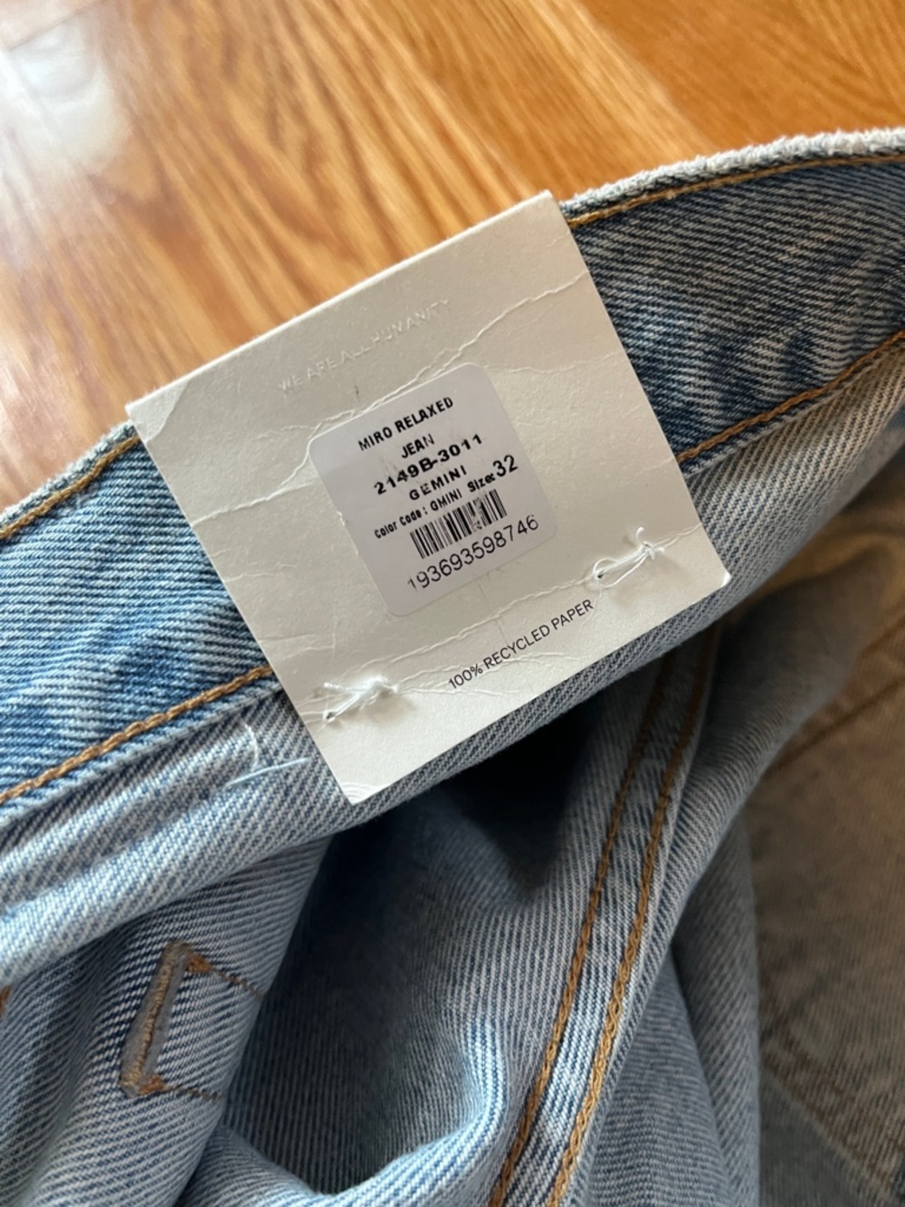 Citizens of Humanity Miro Relaxed Jean Size 32 NWT - Picture 13 of 15